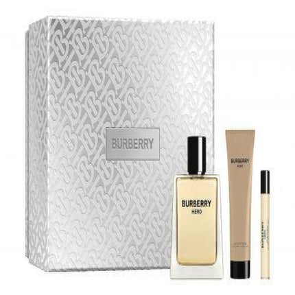 BURBERRY HERO 3 PCS SET FOR MEN: 3.4 EDT SP
