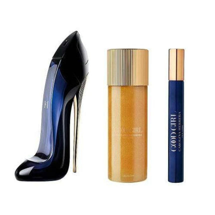 Carolina Herrera Good Girl 3 Pcs Set For Women: 2.7 Edp Sp + 0.34 Edp + 3.4 Body Oil