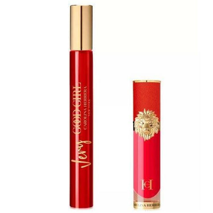 Carolina Herrera Very Good Girl 2 Pcs Set: 0.34 Edp Roll-On + 0.17 Liquid Lipstick