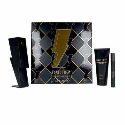 Carolina Herrera Bad Boy Le Parfum 3 Pcs Set: 3.4 Edp Sp (Hard)