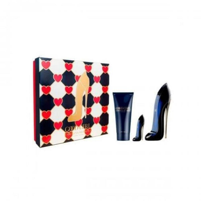 CAROLINA HERRERA GOOD GIRL 3 PCS SET: 2.7 EDP + 0.24 EDP 3.4 B/L