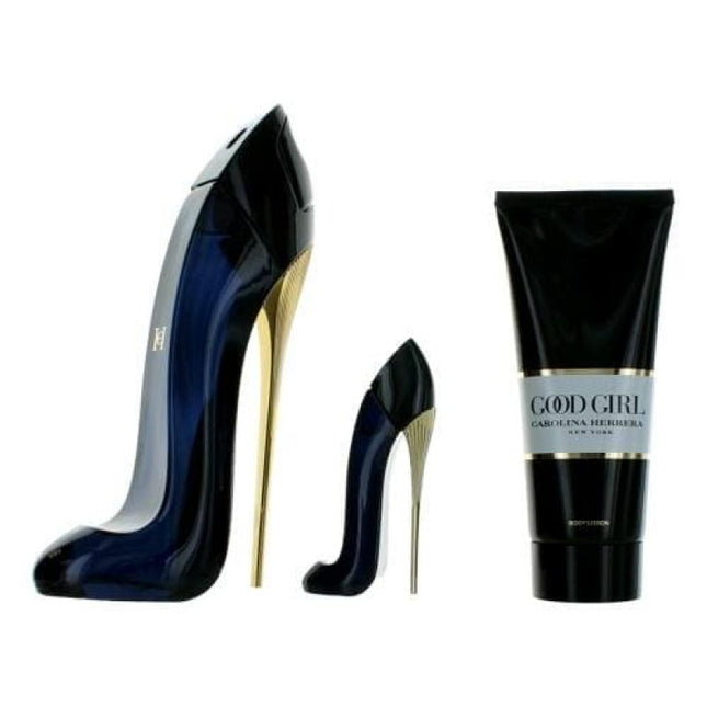 Carolina Herrera Good Girl 3 Pcs Set For Women: 2.7 Edp Sp + 0.24 Edp + 3.4 B/L