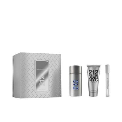 Carolina Herrera 212 3 Pcs Set For Men: 3.4 Edt Sp + 0.34 Edt Sp + 3.4 A/S