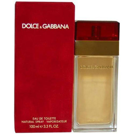 DOLCE &amp; GABBANA 3.4 EAU DE TOILETTE SPRAY FOR WOMEN (ORIGINAL RED)