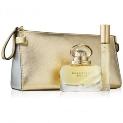 Beautiful Belle 3 Pcs Set For Women: 1 Oz Eau De Parfum + 0.2 Eau De Parfum + Cosmetic Bag