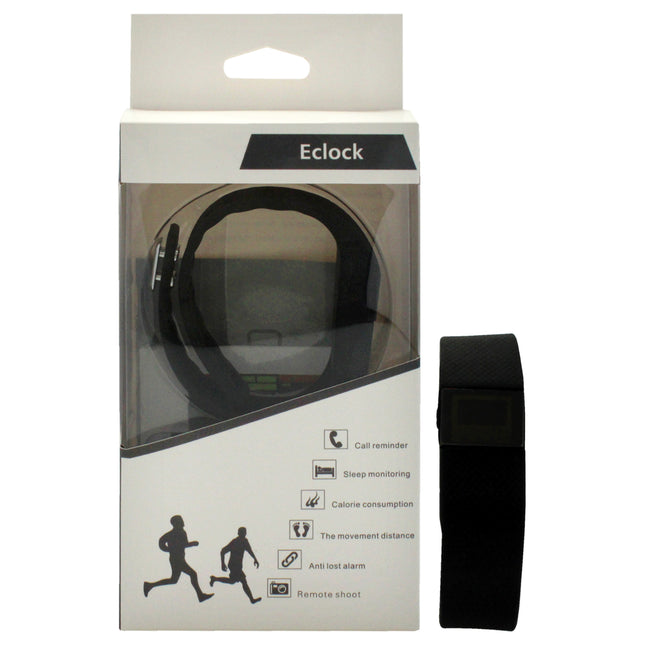 Eclock EK-H6 Health Sports Silicone Bracelet - Black for Unisex - 1 Pc Bracelet