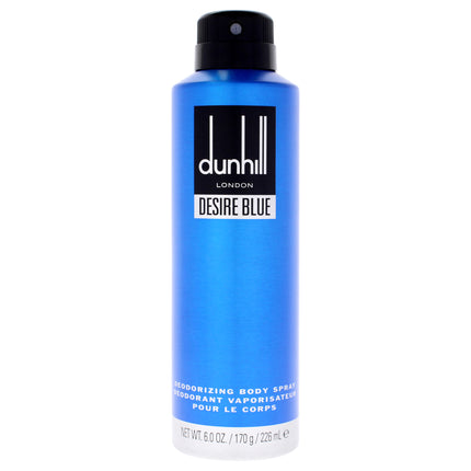 Desire Blue London by Alfred Dunhill for Men - 6 oz Body Spray - Fresh and Invigorating Fragrance