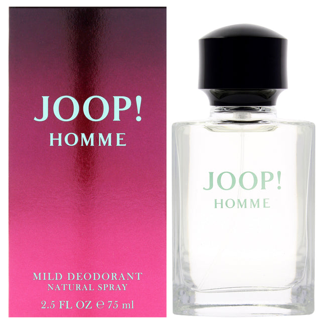 Joop by Joop for Men - 2.5 oz Mild Deodorant Spray | Long-Lasting Freshness for Men's Grooming Routine