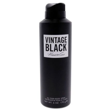 Kenneth Cole Vintage Black: Men's 6 oz Body Spray for Timeless Style