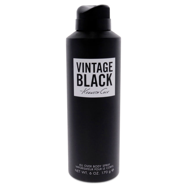 Kenneth Cole Vintage Black: Men's 6 oz Body Spray for Timeless Style