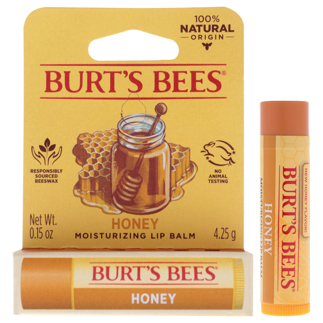 Burts Bees Honey Moisturizing Lip Balm Blister - 0.15 oz Lip Balm for Unisex