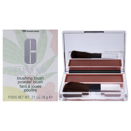 Blushing Blush Powder Blush - 102 Innocent Peach by Clinique for Women - 0.21 oz - Blush