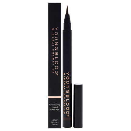 Youngblood Eye-Mazing Liquid Liner Pen in Cafe for Women - 0.02 oz Eyeliner - Smudge-proof and Precise Application