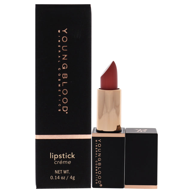 Youngblood Mineral Creme Lipstick in Cedar - Long Lasting Lip Color for Women
