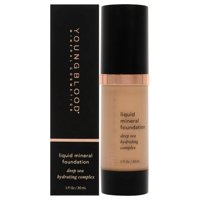Youngblood Liquid Mineral Foundation Sun Kissed 1 oz - Natural Matte Finish for Women