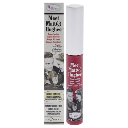 The Balm Meet Matte Hughes Liquid Lipstick in Dedicated - Long Lasting Lip Gloss for Women - 0.25 oz