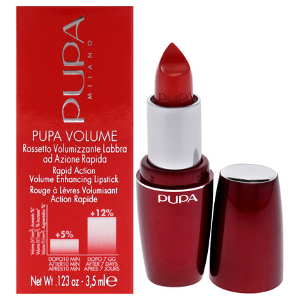 Pupa Volume Rapid Action Enhancing Lipstick - 403 Euphoria Red by Pupa Milano - 0.123 oz Lipstick for Women
