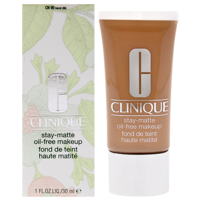 Clinique Stay-Matte Oil-Free Makeup in Shade 19 Sand - 1 oz - For Women