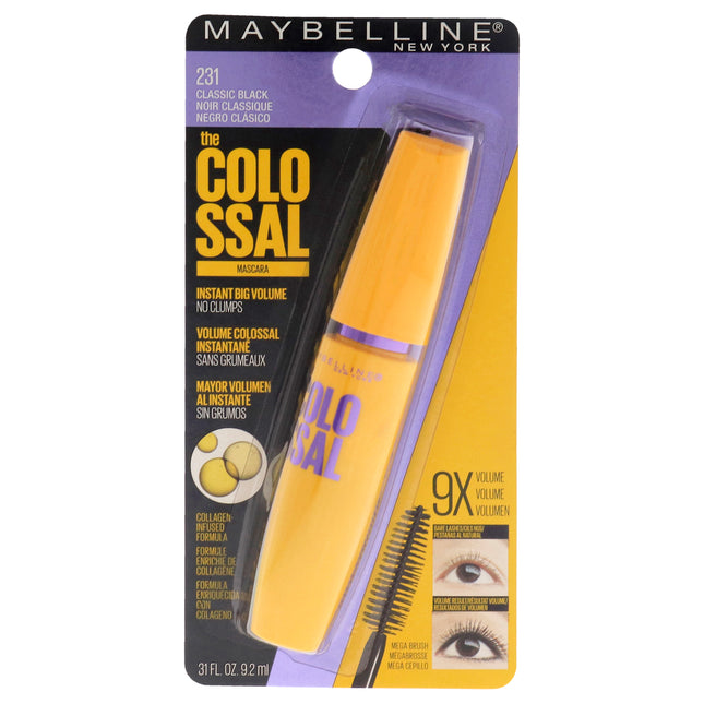 Maybelline The Colossal Volum Express Mascara - 231 Classic Black for Women - 0.31 oz Mascara