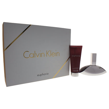 Euphoria by Calvin Klein for Women - 2 Pc Gift Set 3.4oz EDP Spray and Sensual Skin Lotion