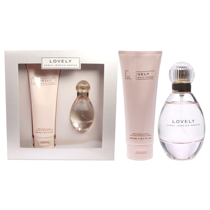 "Sarah Jessica Parker Lovely Women's 2 Pc Gift Set - EDP Spray and Soft Body Lotion Bundle"