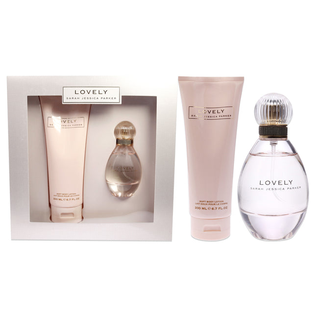 "Sarah Jessica Parker Lovely Women's 2 Pc Gift Set - EDP Spray and Soft Body Lotion Bundle"