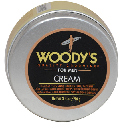 Woodys Flexible Styling Cream for Men - 3.4 oz Cream - Best Men's Hair Styling Product