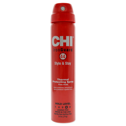 CHI 44 Iron Guard Style Stay Firm Hold Protecting Spray for Unisex - 2.6 oz Hair Spray