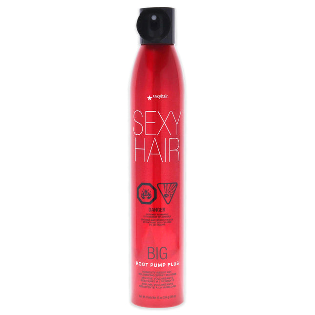 Big Sexy Hair Root Pump Plus Mousse by Sexy Hair for Unisex - 10 oz Mousse - Volumizing Hair Mousse for Root Lift and Body