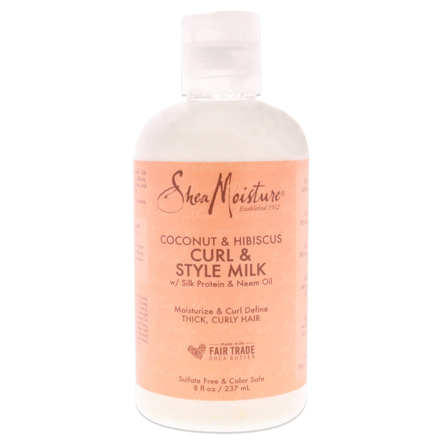 Shea Moisture Coconut Hibiscus Curl Style Milk - 8 oz Cream for Unisex
