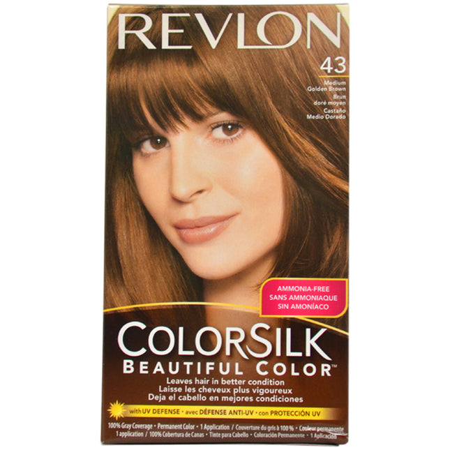 Revlon Colorsilk Beautiful Color 43 Medium Golden Brown Hair Color - Unisex - 1 Application