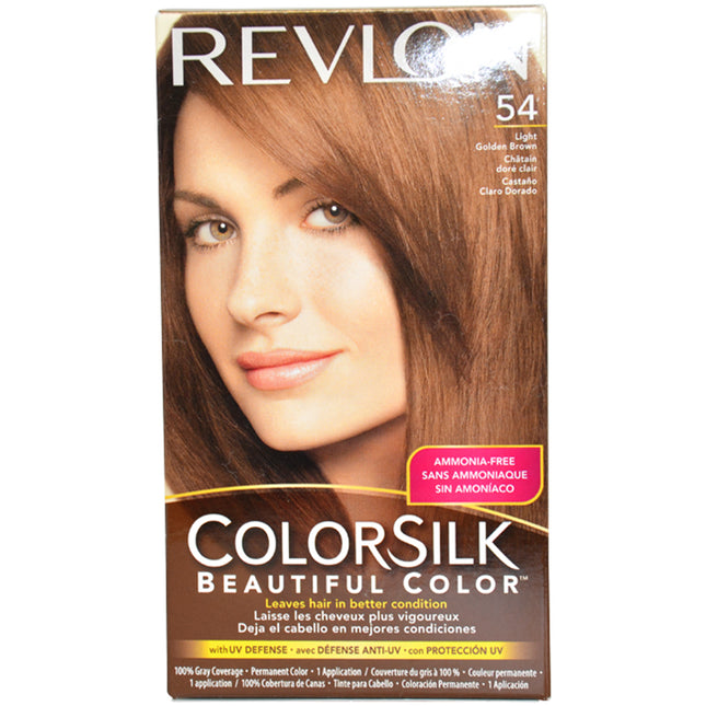 Revlon Colorsilk Beautiful Color 54 Light Golden Brown Hair Color for Unisex - 1 Application