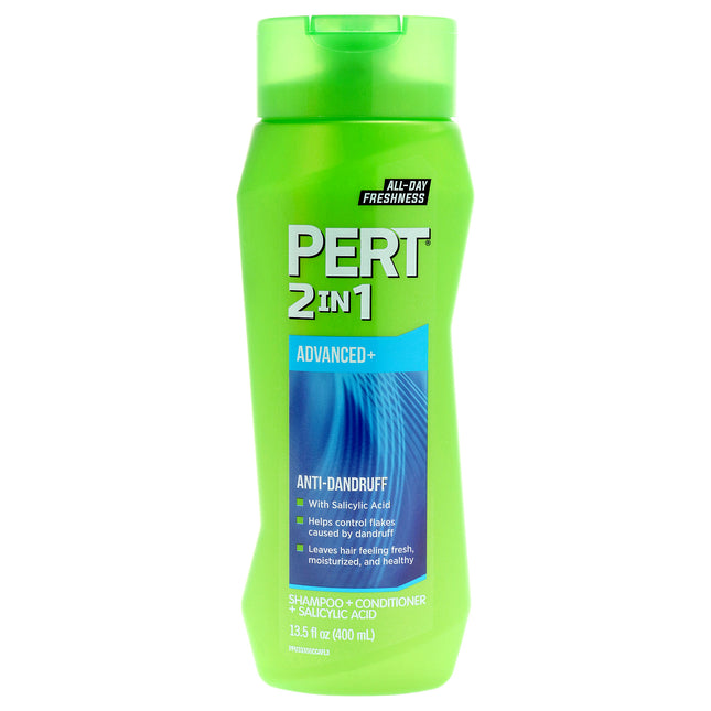 Pert 2 In 1 Advanced Plus Anti-Dandruff Shampoo and Conditioner - 13.5 oz | For Unisex