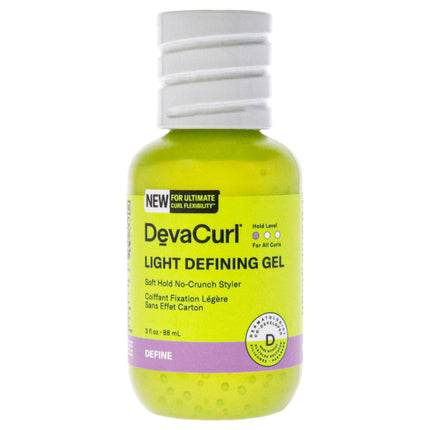 DevaCurl Light Defining Gel for Unisex - 3 oz Gel - Enhance Your Curls without the Crunch