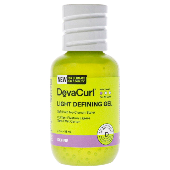 DevaCurl Light Defining Gel for Unisex - 3 oz Gel - Enhance Your Curls without the Crunch