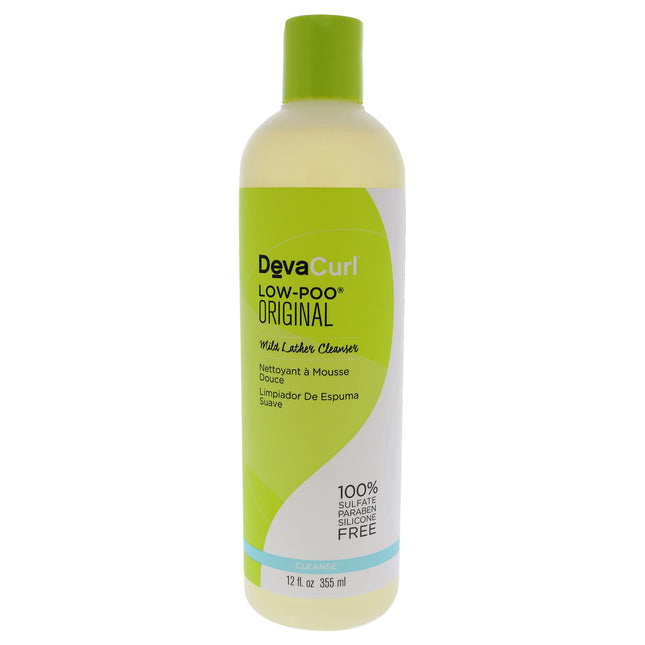 DevaCurl Low-Poo Original Mild Lather Cleanser - 12 oz Cleanser for Unisex