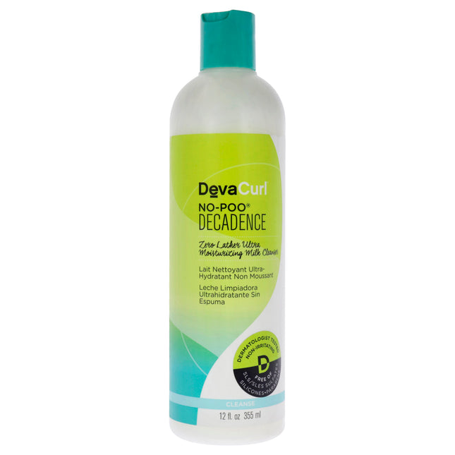 DevaCurl No-Poo Decadence Cleanser 12oz - Unisex Cleanser for Hydrated Hair