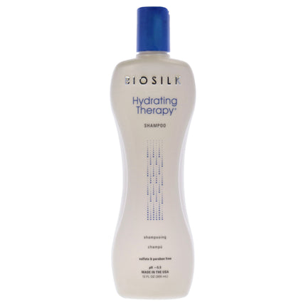 Biosilk Hydrating Therapy Shampoo for Unisex - 12 oz - Moisturizing Hair Care