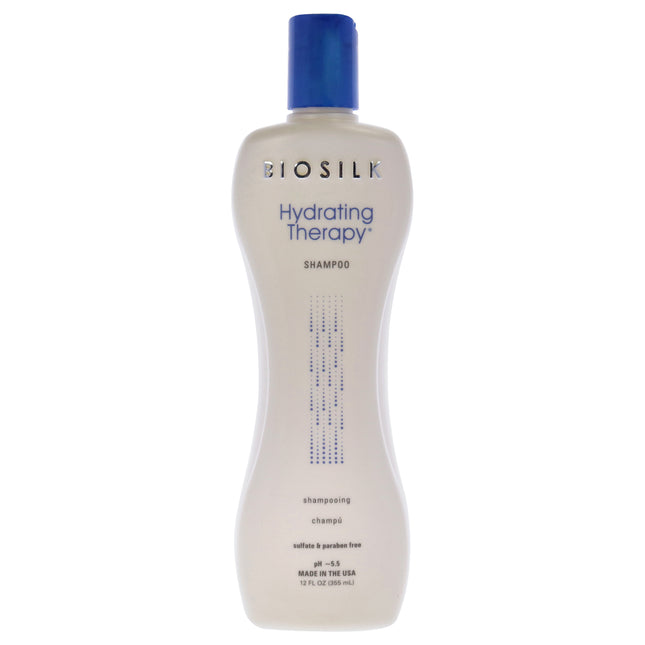 Biosilk Hydrating Therapy Shampoo for Unisex - 12 oz - Moisturizing Hair Care