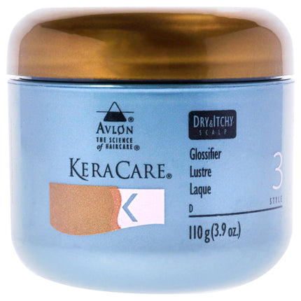 KeraCare Dry Itchy Scalp Glossifier by Avlon for Unisex - Soothes and Hydrates Dry Scalp - 3.9 oz Gloss
