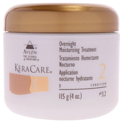KeraCare Overnight Moisturizing Treatment by Avlon for Unisex - 4 oz Treatment, Deep Conditioning Hair Treatment