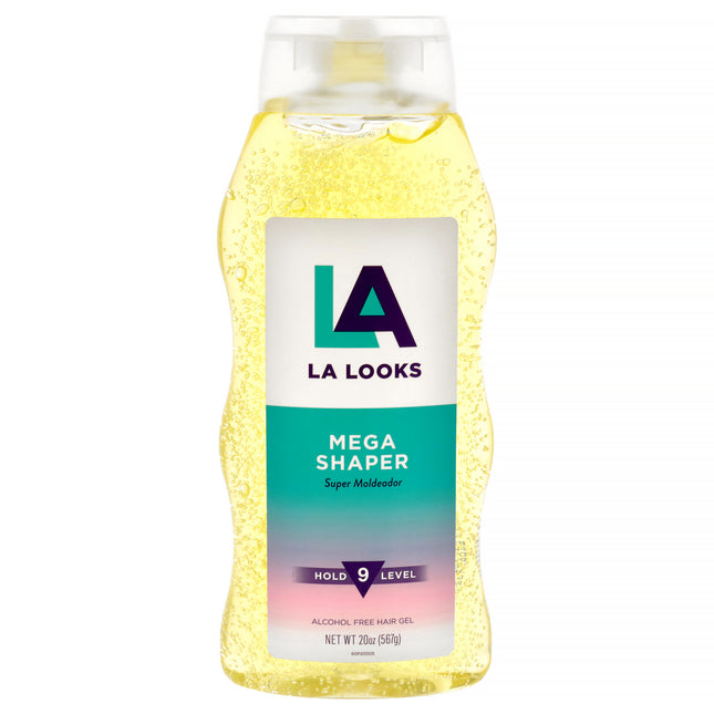 L.A. Looks Mega Shaper Hair Gel - Strong Hold Gel for Men and Women - 20 oz