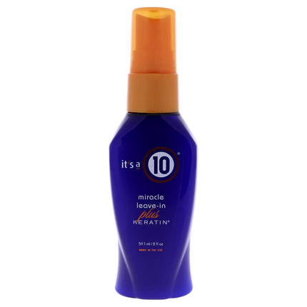 Miracle Leave In Plus Keratin by Its A 10 - 2 oz Hair Spray for Unisex