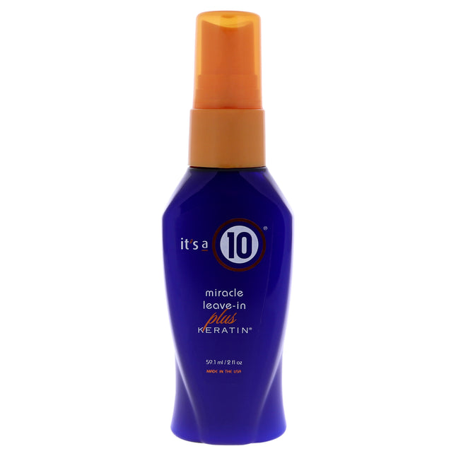 Miracle Leave In Plus Keratin by Its A 10 - 2 oz Hair Spray for Unisex