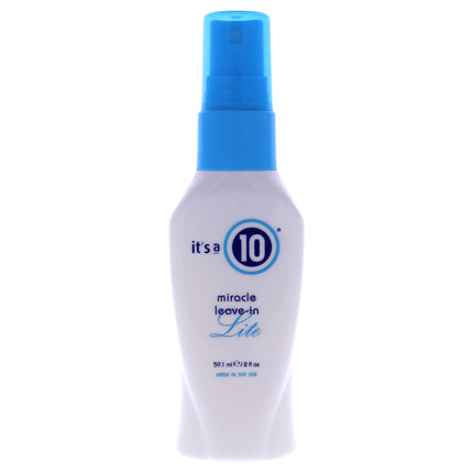 It's A 10 Miracle Leave-In Lite Hair Spray for Unisex - 2 oz, Lightweight Hair Treatment