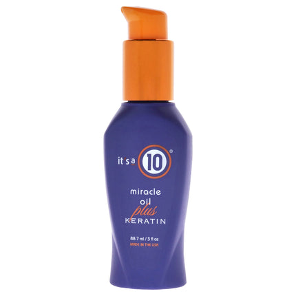 Its A 10 Miracle Oil Plus Keratin - Nourishing Hair Oil for Unisex - 3 oz
