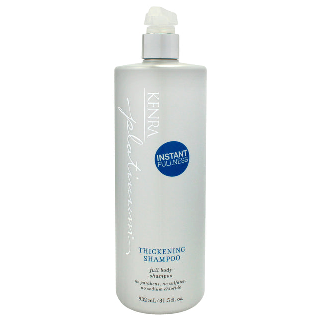Kenra Platinum Thickening Shampoo 31.5 oz for Unisex - Volumizing Hair Cleanser