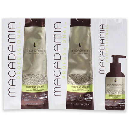 Macadamia Oil Professional Nourishing Moisture Set - 3 Pc Kit for Unisex