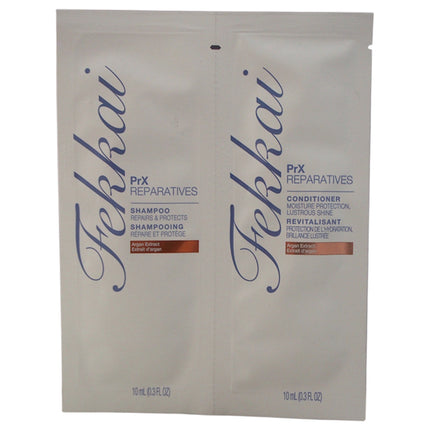 Frederic Fekkai PRX Reparatives Shampoo & Conditioner Duo for Unisex - 2 x 0.3 oz - Hair Repair Set