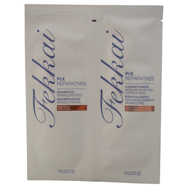 Frederic Fekkai PRX Reparatives Shampoo & Conditioner Duo for Unisex - 2 x 0.3 oz - Hair Repair Set